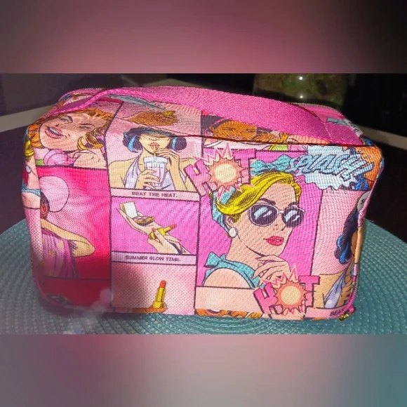 ESTEE LAUDER BEAT THE HEAT PRINT MAKEUP BAG! NIP!💖✨️ - Picture 2 of 10